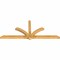 Ekena Millwork Redmond Rough Sawn Timber Gable Bracket, Western Red Cedar, 96"W x 40"H x 4"D x 4"F, 10/12 Pitch GBW096X40X0404RED00RWR - alternate 5